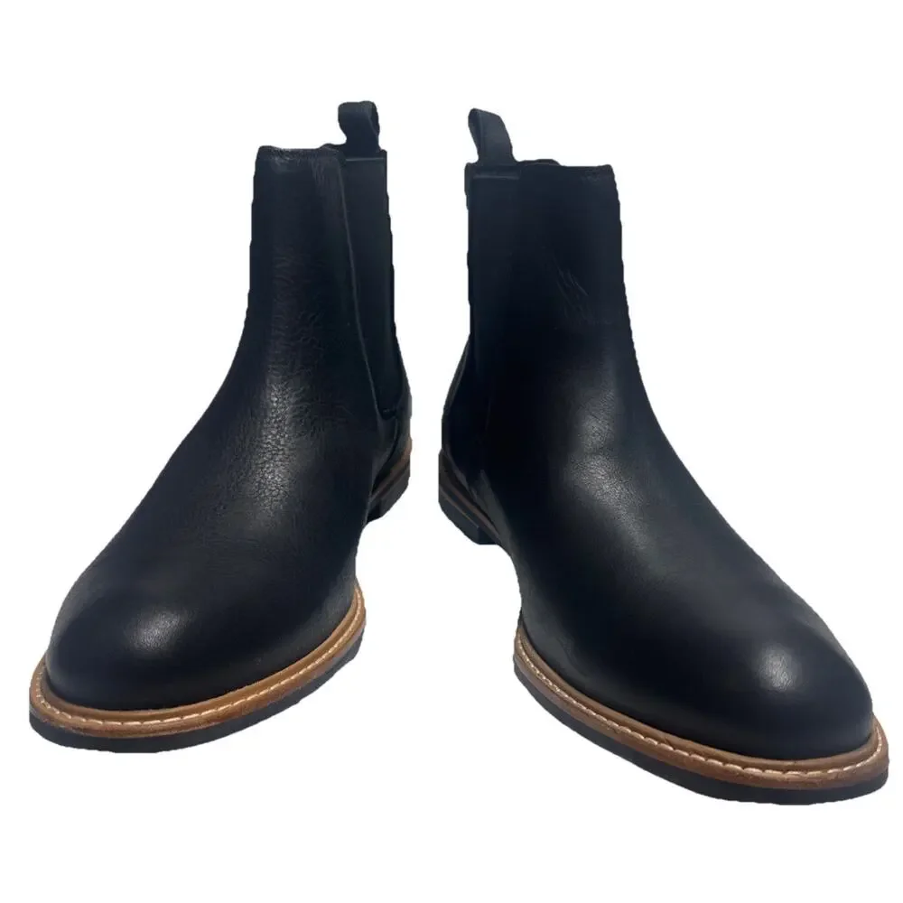 Nisolo All-Weather Chelsea Boots Men’s Size 13 Black Leather Slip-On